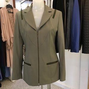 Nicole Miller olive blazer